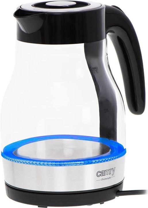 Actual product image Camry CR 1300 Electric, 2200 W, 1.7 L, Stainless steel, 360 ° rotational base, Black (1.70 l)