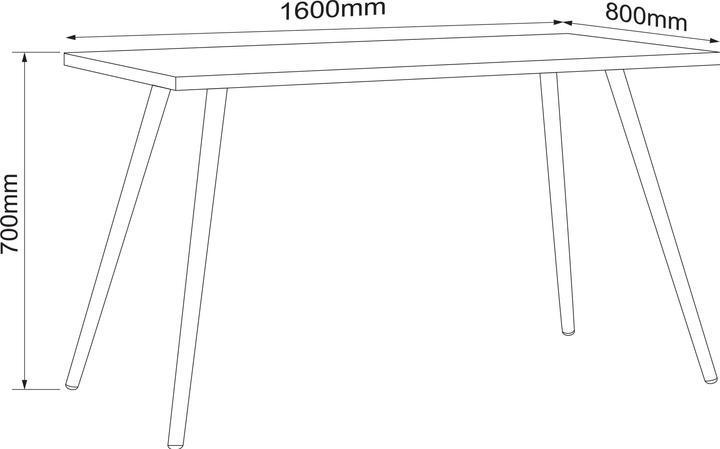 Produktbild VCM Holz Schreibtisch Bürotisch Salia 160x80 (1600 x 800 x 700 mm)
