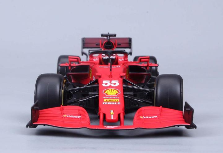 Actual product image Bburago Ferrari F1 2021 #55 Sainz 1/18