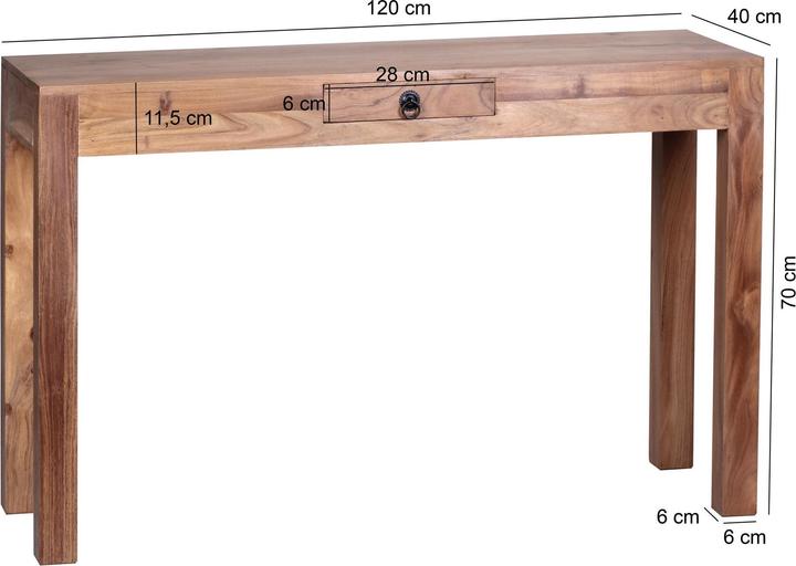 Produktbild Wohnling Mumbai (120 x 40 x 70 cm)