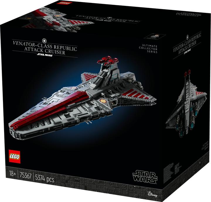 Actual product image LEGO UCS Venator-class Republic Attack Cruiser (75367, LEGO Star Wars, LEGO Rare Sets)