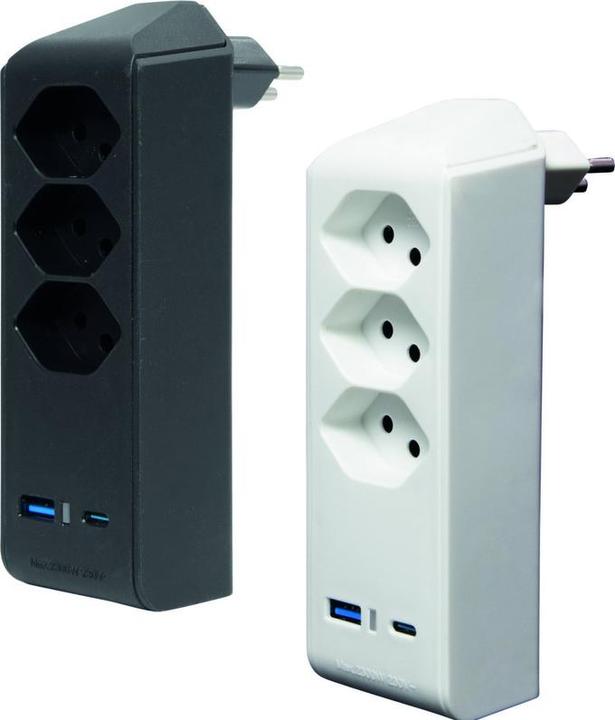 Produktbild Brennenstuhl cleverLINE Abzweigstecker (3-Polig, USB-A, USB-C, 5 x)