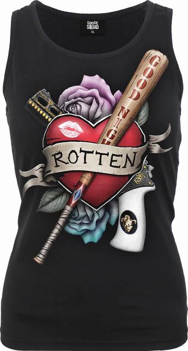 Actual product image Spiral Womens/Ladies Rotten Harley Quinn Razor Back Tank Top (M)