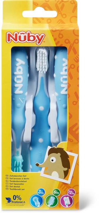 Image du produit Nuby Entraîneur de brosse à dents, lot de 3 (3 x)