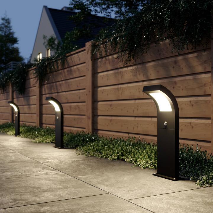 Image du produit Arcchio Advik lampe de jardin extérieure avec capteur H60 Graphite (760 lm, IP54)