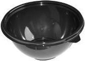 Produktbild Sabert Skål 1000 ml Ø180x74 mm Rund PET Sort,360 Stk/krt