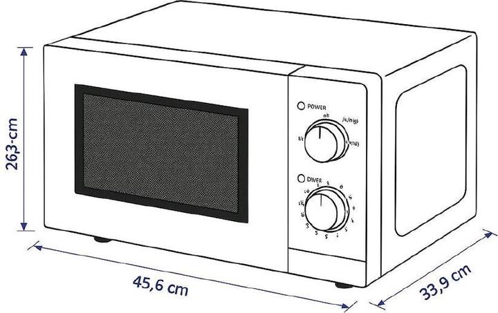Image du produit Berger & Lanz Mikrowelle MW20P71 700W (20 l)