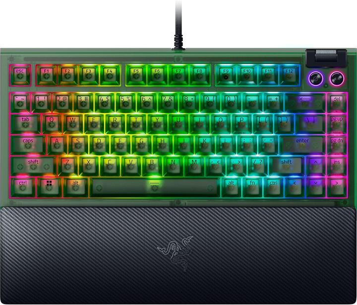 Produktbild Razer Blackwidow V4 75% Kb Phantom Green (US)