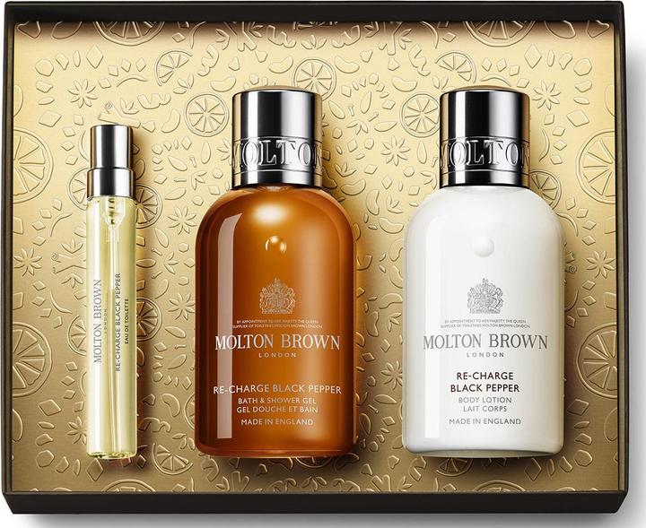 Molton Brown Bath Body Re Ch Set da regalo per la cura del corpo al pepe nero (Set per la cura dei capelli)
