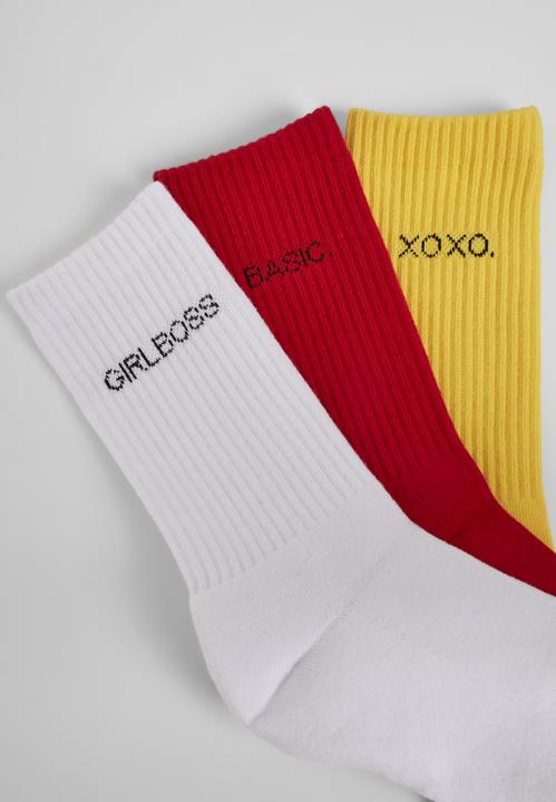 Image du produit Urban Classics Wording Socks 3-Pack (Lot de 3, 43 - 46)