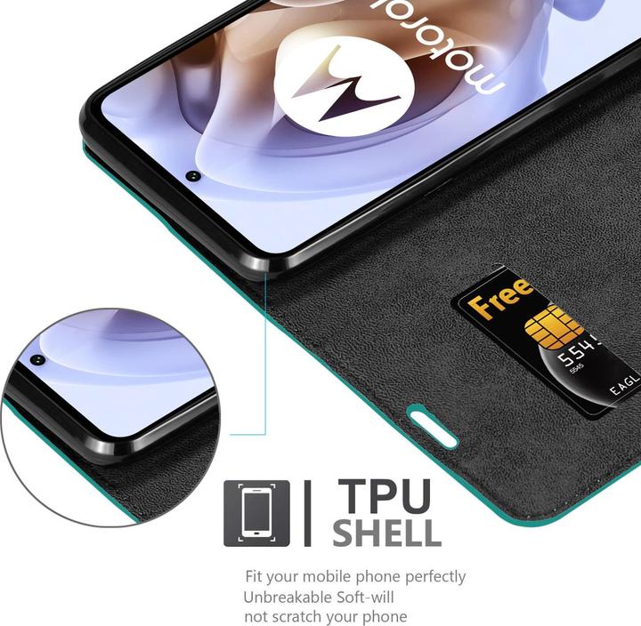 Immagine prodotto Cadorabo Libro Invis. Coperchio magnetico (Motorola Moto G31, Motorola Moto G41)
