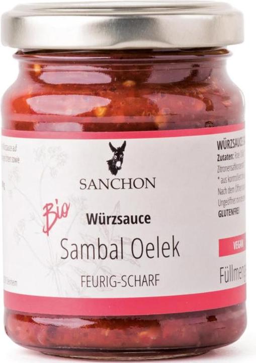 Immagine prodotto Sanchon Salsa di condimento biologica Sambal Oelek (125 g)
