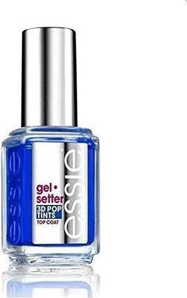 Actual product image Essie Gel-setter 3D Gel Effect Tinted Top Coat - 10 Birds Eye Blue 13.5ml (Birds Eye Blue, Top coat)