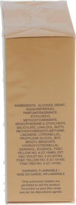 Valori nutrizionali e ingredienti Vera Wang Abbracciare la calendula e la gardenia (Eau de toilette, 30 ml)