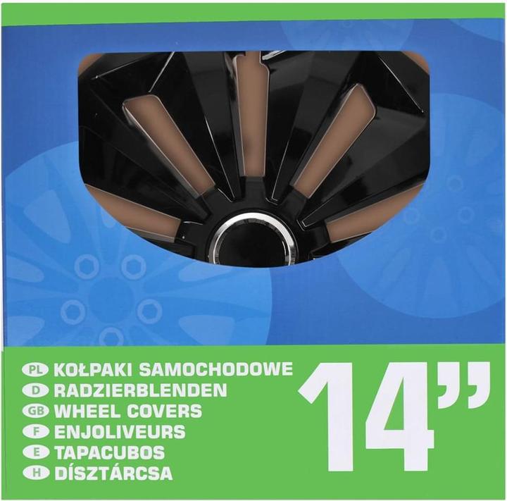 Produktbild ProPlus Radblenden-Set Fox schwarz 14 Zoll 4 Stück im Displaykarton (4 Stück, 14")