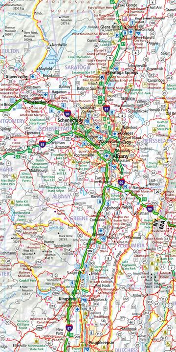 Image du produit Carte routière de la Nouvelle-Angleterre au 1:1 million, Road Guide n° 4