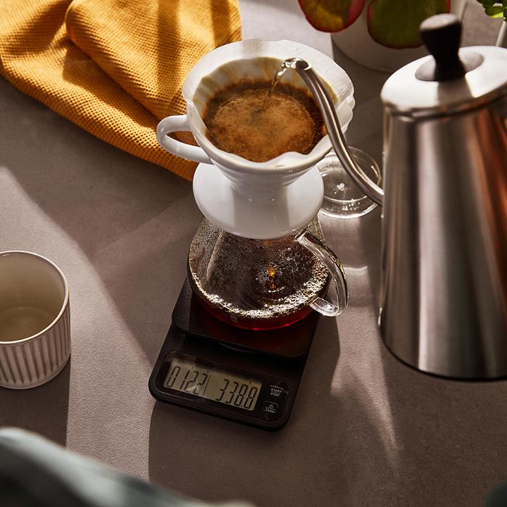 Produktbild Tchibo Kaffeewaage inkl. Timer, Abschaltautomatik, LC-Display, Schwarz