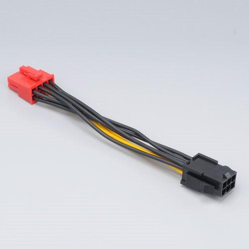 Actual product image Akasa 6-pin PCIe to 8-pin PCIe adapter cable