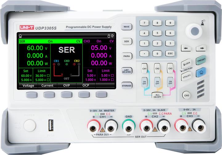 Uni-T Alimentation de laboratoire, UDP3305S, 4 canaux, programmable, 328 W
