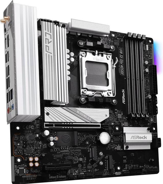 Actual product image AsRock B850M Pro RS WiFi (AM5, AMD B850, mATX)