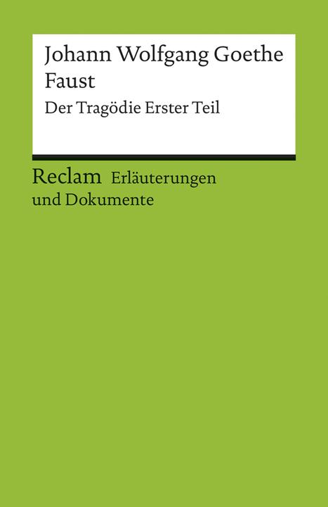 Image du produit Johann Wolfgang von Goethe: Faust (Allemand, Ulrich Gaier, 2001)