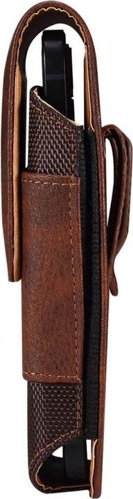 Immagine prodotto Cover-Discount Nylon - Borsa da cintura in pelle con tasca per carte di credito marrone / M
