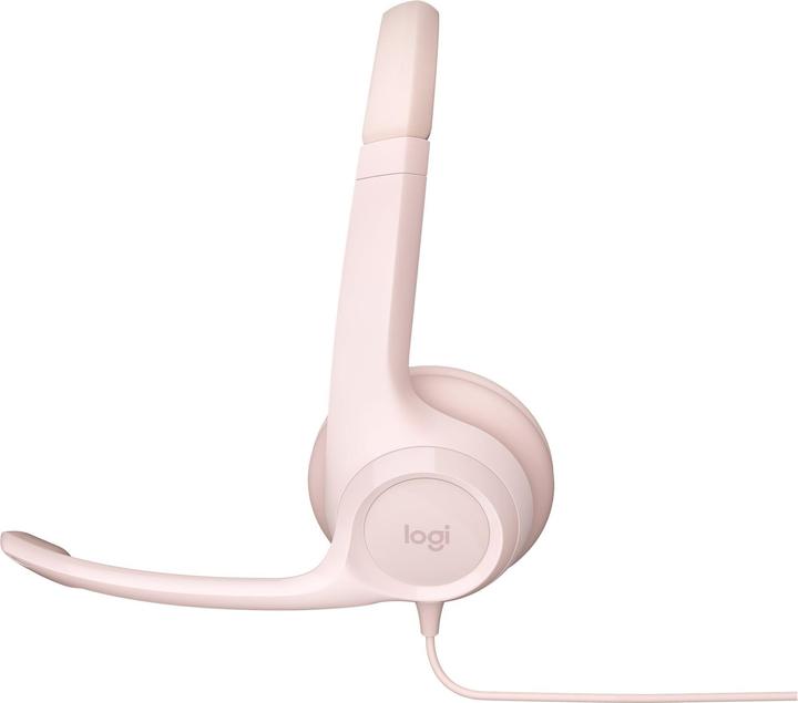 Actual product image Logitech Wired H390 headset - ROSE - USB (Cable, USB-A)