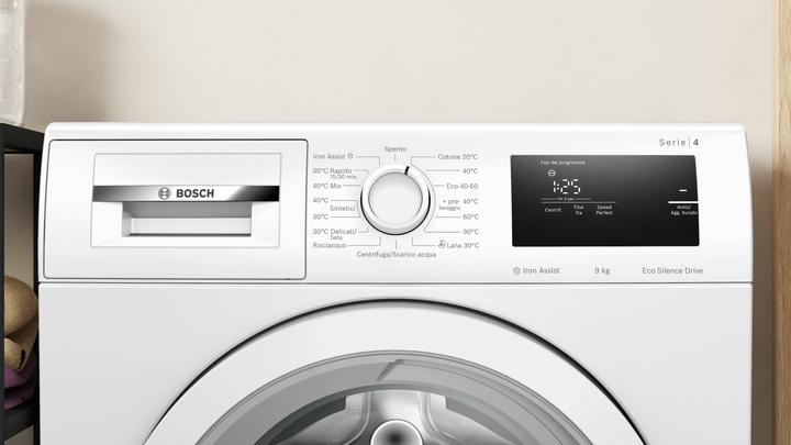 Actual product image Bosch Hausgeräte Bosch Series 4 WAN24009II front loading washing machine 9 kg 1200 rpm White (9 kg, Left)