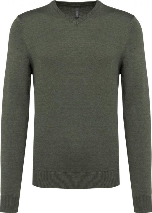 Kariban Pullover mit V-Ausschnitt
