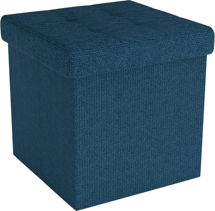 Produktbild Intirilife Sitzhocker 30x30x30 cm in OZEAN BLAU