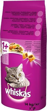 Actual product image Whiskas Cat Adult with Beef and Carrots 14kg (Senior, 1 pcs., 14000 g)