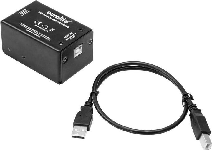 Actual product image Eurolite DMX Interface USB-DMX512 PRO M