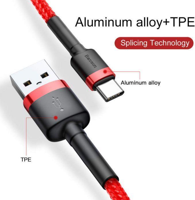 Actual product image Baseus USB C – USB A (2 m, USB 2.0)
