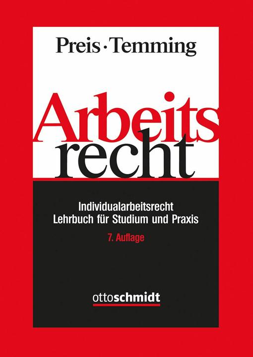 Produktbild Arbeitsrecht - Individualarbeitsrecht (Deutsch, Felipe Temming, Ulrich Preis, 2024)