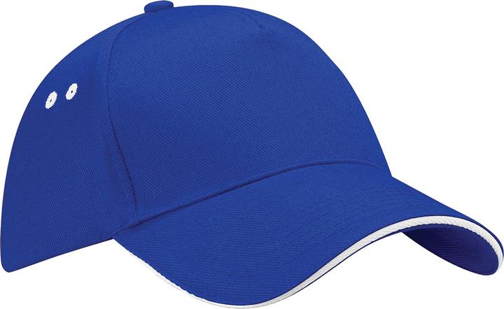 White, Vivid royal blue