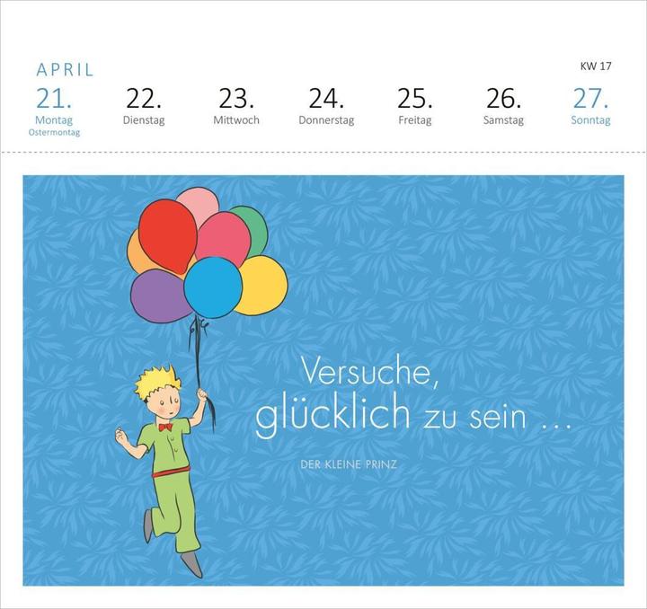 Image du produit Calendrier Postal Petit Prince (17 x 17 cm, Allemand)
