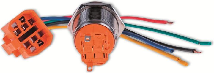 Produktbild Joy-it BUTTON22A-M-RD Tastschalter 250 V/AC 3 A 1 x Ein/Aus IK10, IP67 tastend 1 St.