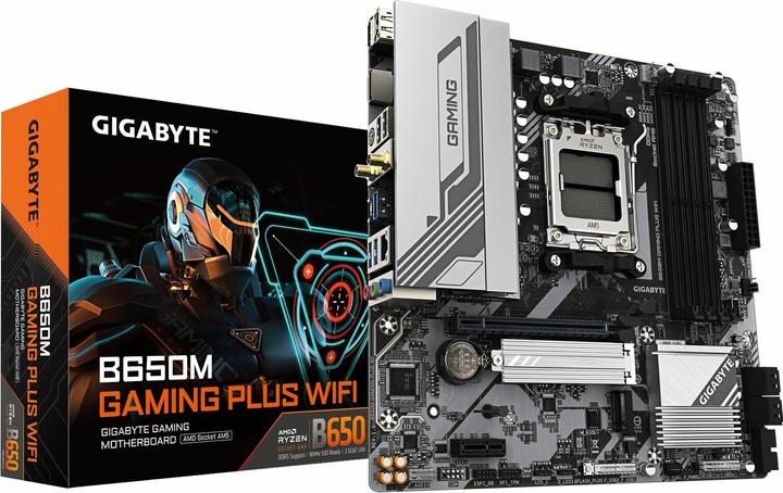 Image du produit Gigabyte B650M Gaming Plus WIFI (AM5, AMD B650, mATX)