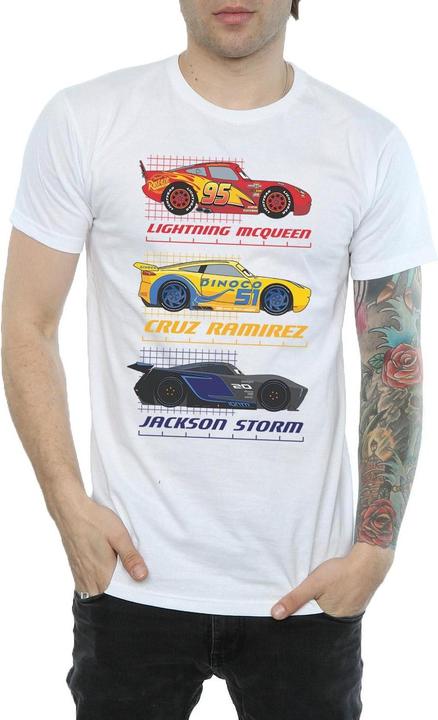 Image du produit Cars T-shirt Racer Profile Cotton pour homme (XL)