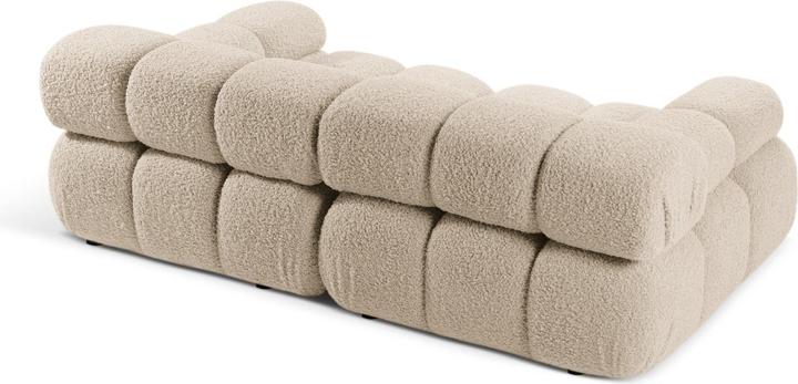 Actual product image Micadoni Velvet Modular Sofa, "Bellis", 2 Seats, 188x94x70 Made in Europe (4-seater, 3-seater, 2 person sofa)