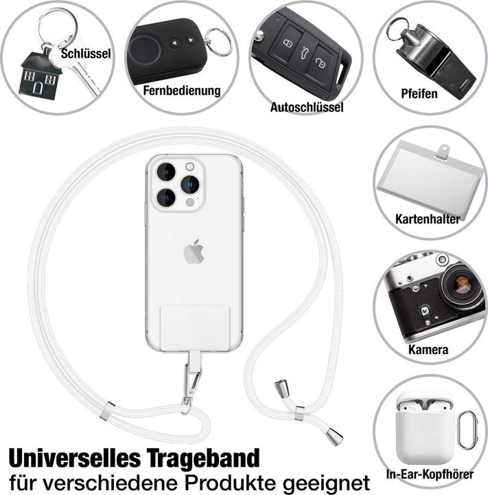 Image du produit Nalia Chaîne universelle pour téléphone portable à porter autour du cou avec pad