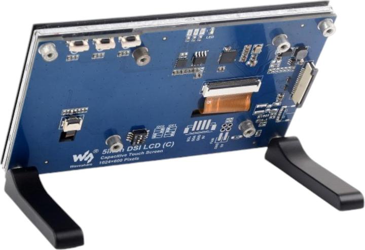 Actual product image WaveShare 5inch Capacitive Touch Display for Raspberry Pi DSI Interface 1024x600