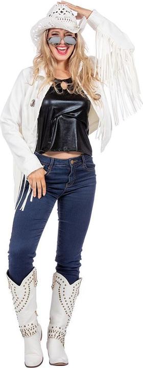 Produktbild Wilbers Damen Festival Jacke mit Fransen, weiss (44)