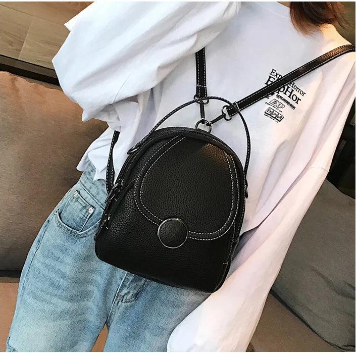 Immagine prodotto Only-Bags.Store Moda Zaino in pelle Mini Soft Touch Zaino multifunzionale Borsa a spalla piccola