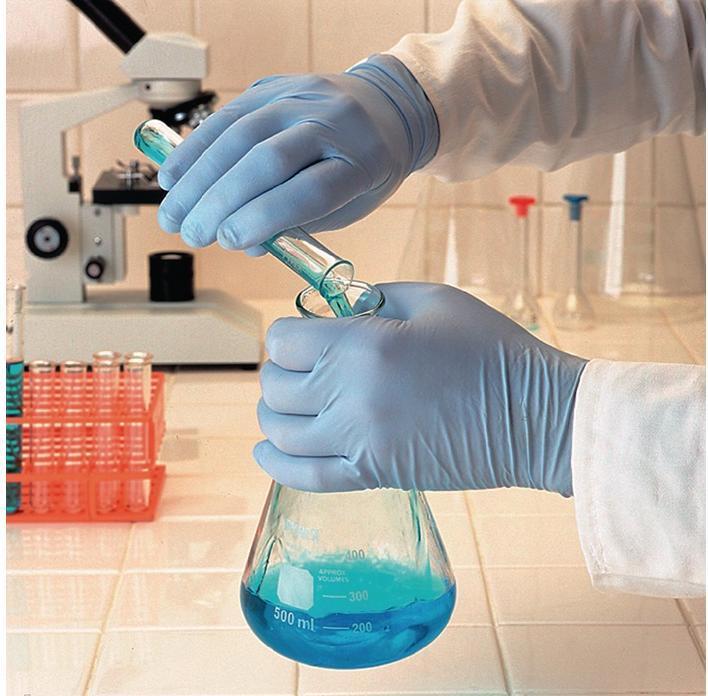Produktbild Ansell Disposable gloves TouchNTuff® 92-670, 100 pcs, 0.13mm thick, size XL (9.5-10) blue (9.5, 10)