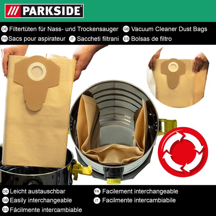 Image du produit Parkside Sacs filtres (10 x)