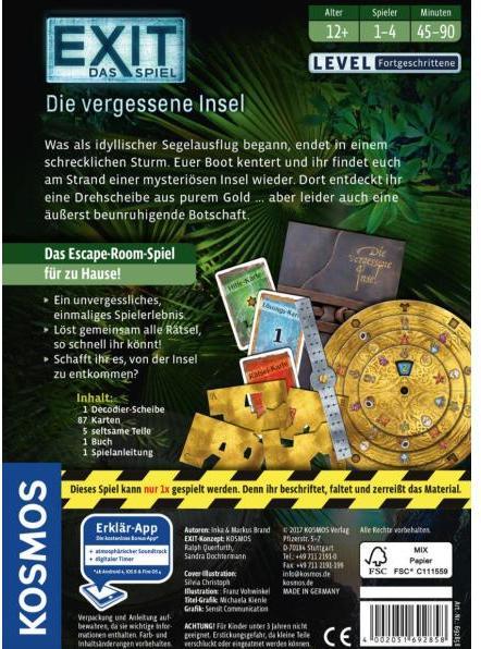 Productafbeelding Kosmos Exit - Het vergeten eiland (Duits)