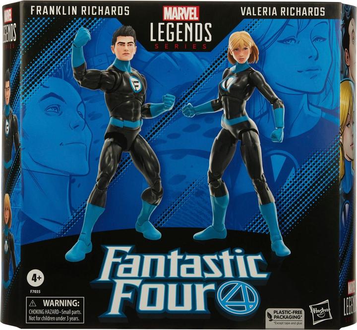 Image du produit Hasbro Fantastic Four Marvel Legends pack 2 figurines Franklin Richards et Valeria Richards 15 cm