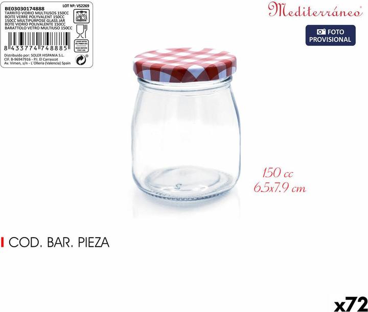 Actual product image Mediterraneo Gefäss Glas 150 ml (72 Stück) (0.15 l, 72 x)