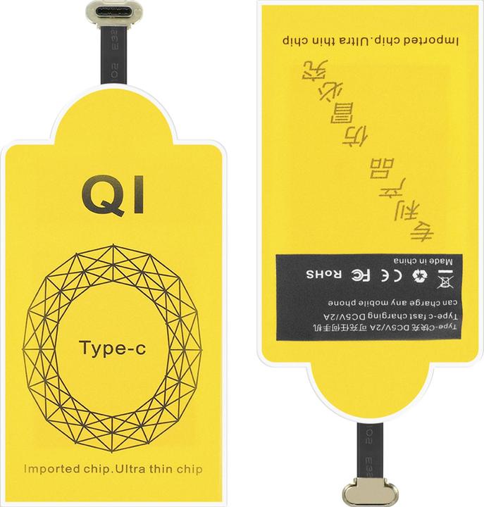 Actual product image Avizar QI charger + USB-C QI charging receiver (5 W)